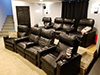 ht design southampton curved rows of 4 middle loveseat with portable armrest accessory