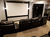 ht design southampton media room seats curved rows of 4 middle loveseat