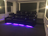 ht design southampton curved row of 4 middle loveseat & straight row of 4 led cupholders & baselighting