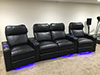 ht design southampton curved row of 4 middle loveseat led cupholders & baselighting
