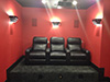 ht design southampton straight row of 3 home theater chairs