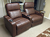 ht design southampton brown curved row of 2 w/tray table