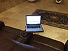 ht design southampton home theater seating w/tray table