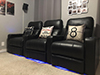 ht design southampton home theater seats row of 3 led baselighting