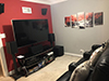 ht design southampton media room seats row of 3