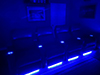 ht design brown southampton home theater seating row of 4 led cupholders & baselighting