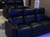 ht design southampton home theater seating straight row of 3 sofa and rows of 2 loveseat w/tray tables