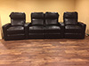 ht design southampton home theater seating straight row of 4 with middle loveseat