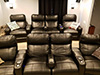 ht design southampton curved rows of 4 middle loveseat with portable armrest accessory