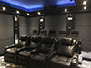 ht design sheffield straight row of 4 w/loveseat & opt. portable armrest and tablet holder accessories