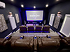 ht design brown sheffield straight rows of 4 led baselighting & cupholders