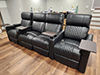 ht design sheridan home theater seating row of 4 middle loveseat tray tables