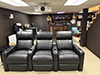 HT Design Sheridan home theater seating row of 3