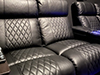 ht design sheridan two rows of 2 loveseat home theater seating with lighted cupholders & baselighting