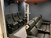 ht design sheridan home theater seating row of 4 middle loveseat and movie theater rockers