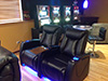 ht design somerset home theater seating row of 2 led cupholders & baselighting