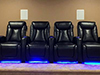 ht design somerset row of 4 home theater seats led cupholders and baselighting