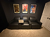 ht design surround home theater seat row of 3 with tray table