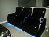 HT Design Warwick Row of 3 LED Cupholders & Baselighting with Wine Holder Accessory