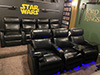 ht design warwick media room seats row of 3 & row of 4  led lighting & tray tables
