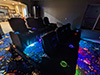 ht design waveland 2 rows of 4 with middle loveseat home theater seating led cupholders and baselighting