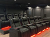 ht design waveland 2 rows of 5 home theater furniture with tray tables led cupholders and baselighting