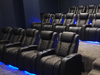 ht design waveland row of 6 triple loveseat and two rows of 5 led cupholders and baselighting