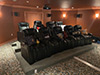 ht design waveland curved row of 6, row of 2 & single two-arm home theater reclining seats