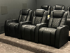 ht design waveland two straight rows of 3 home theater seats