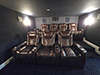 ht design waveland straight row of 3 and row of 4 home theater seats