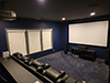 ht design waveland straight row of 4 home theater recliners