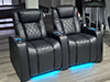 ht design waveland row of 2 home theater seating led cupholders and baselighting