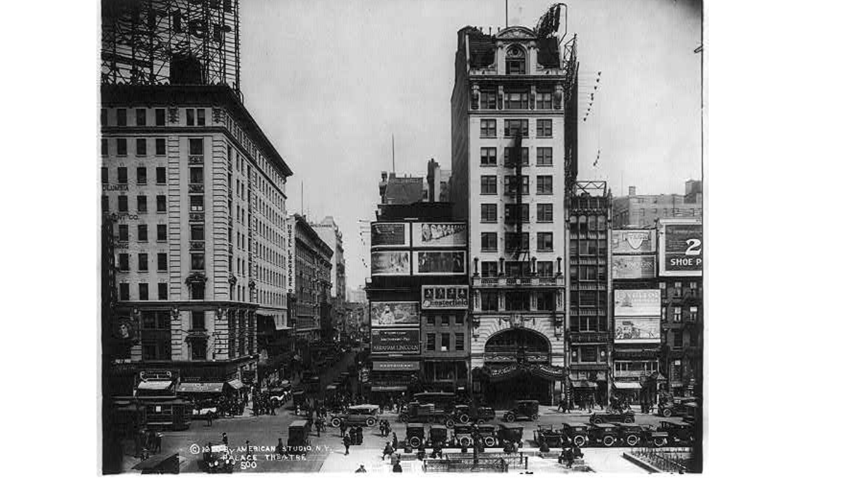 Palace Theatre in New York City around 1920