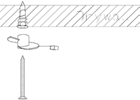 Ceiling panel grid showing additional panel connection