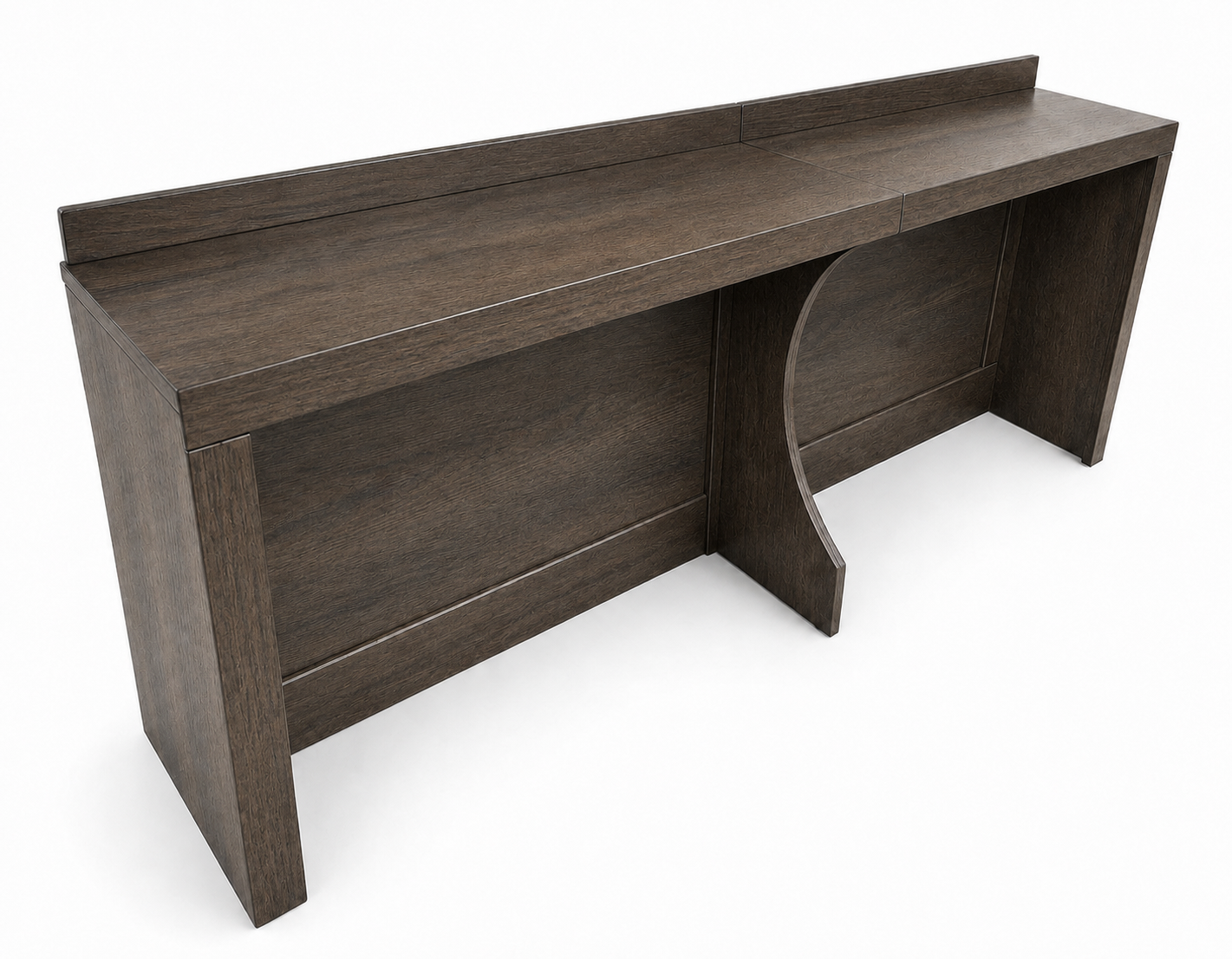 Rear view of HT Design Back Row Bar in previously offered Storm Gray finish