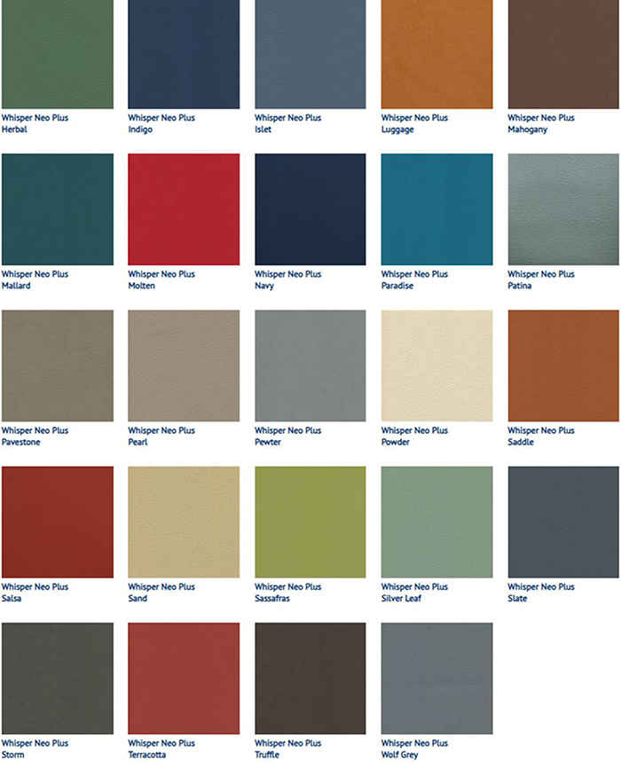 Additional home theater door panel vinyl colors