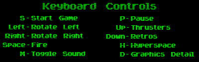 asteroids instructions