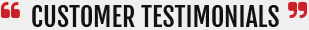 Customer Testimonials