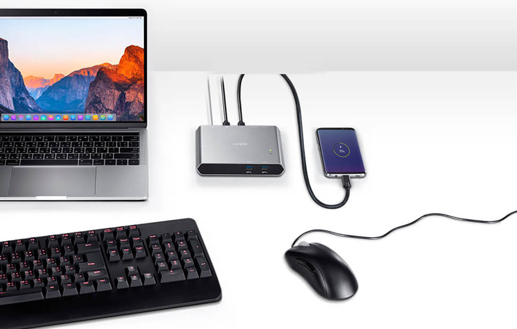 Aten US3310 USB-C KVM Mac & Phone Switching