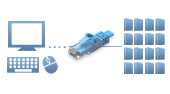 16 to 24 Port CAT 5/6 KVM Switches