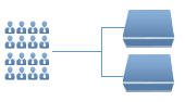 16 User CAT 5/6 KVM Switches