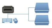 2 Port DisplayPort KVM Switches