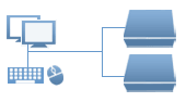 2 Port Multi-monitor Desktop KVMs