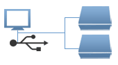 Two Port USB KVM Switches
