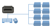 8 Port DisplayPort KVM Switches