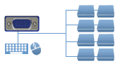 8 Port VGA KVM Switch