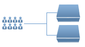 8 to 9 User CAT 5/6 KVM Switches