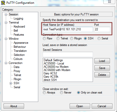 ACS6000 Hostname Port Alias