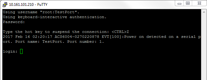 ACS6000 Hostname Port Alias