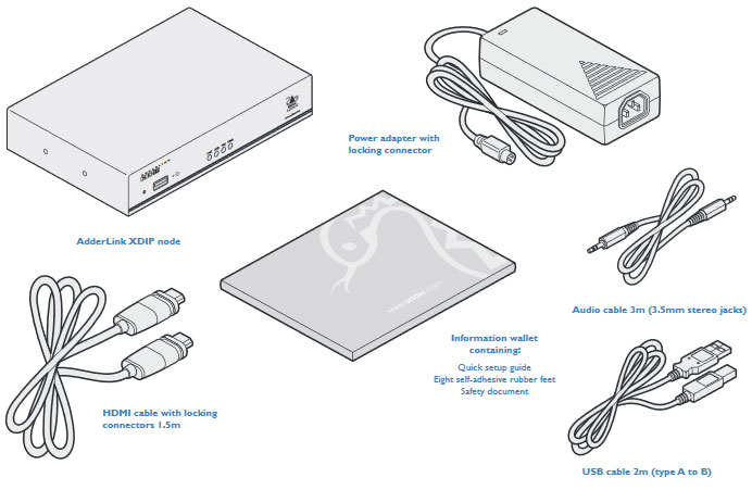 Adder XDIP Package Contents